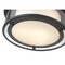 Z-Lite Willow 3 Light Flush Mount, Matte Black, Inner White & Outer Clear 426F16-MB - alternate 3